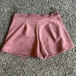 suede skort